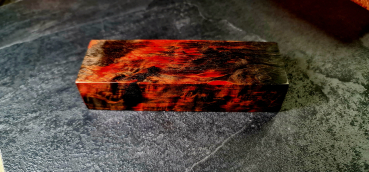 Preview: Orange-schwarz stabilisierte Maserbirke (OR.B.1)