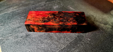 Preview: Orange-schwarz stabilisierte Maserbirke (OR.B.2)