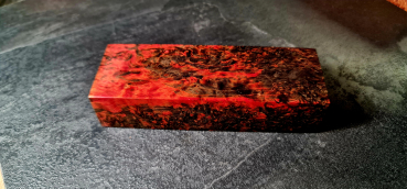 Preview: Orange-schwarz stabilisierte Maserbirke (OR.B.3)