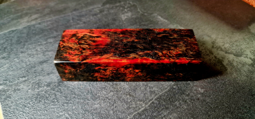 Preview: Orange-schwarz stabilisierte Maserbirke (OR.B.4)