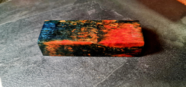 Preview: Orange-blau stabilisierte Maserbirke (O.B.1)