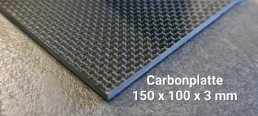 Carbonplatte 150x100x3mm