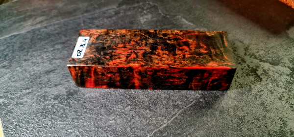 Orange-schwarz stabilisierte Maserbirke (OR.B.4)
